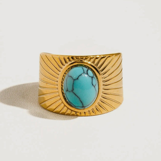 Bold Turquoise Stone Ring