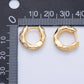 18K Gold Filled Hammered Huggie Hoops
