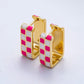 Checkered Rectangle Huggies