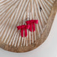 Hot Pink Bow Statement Studs