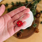 Red Poinsettias (Necklace or Earrings)