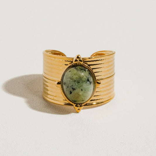 Bold Green Stone Ring