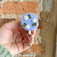 Blue Floral Badge Reel