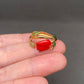 Gold Plated Rose Ring