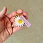 Custom Flower and Name Keychain