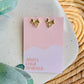 Gold Coquette Bow Studs