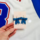 Blue Bow Dangles