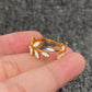 White Leaf Ring