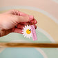 Custom Flower and Name Keychain