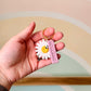 Custom Flower and Name Keychain