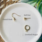 White Clam Shell Dangles