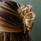 Twisted Gold Claw Clip