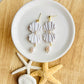 White Clam Shell Dangles