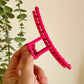 Hot Pink Claw Clip