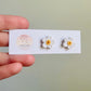Strawberry and Flower Studs