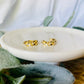 Gold Filled Flower Huggie Hoops