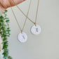 Pebble Initial Necklace