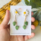 Half Sunflower and Daisy Leaf Dangles