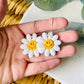 Happy Face Daisy Hoops