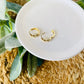 Gold Filled Flower Huggie Hoops