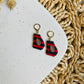 Georgia Football Earrings