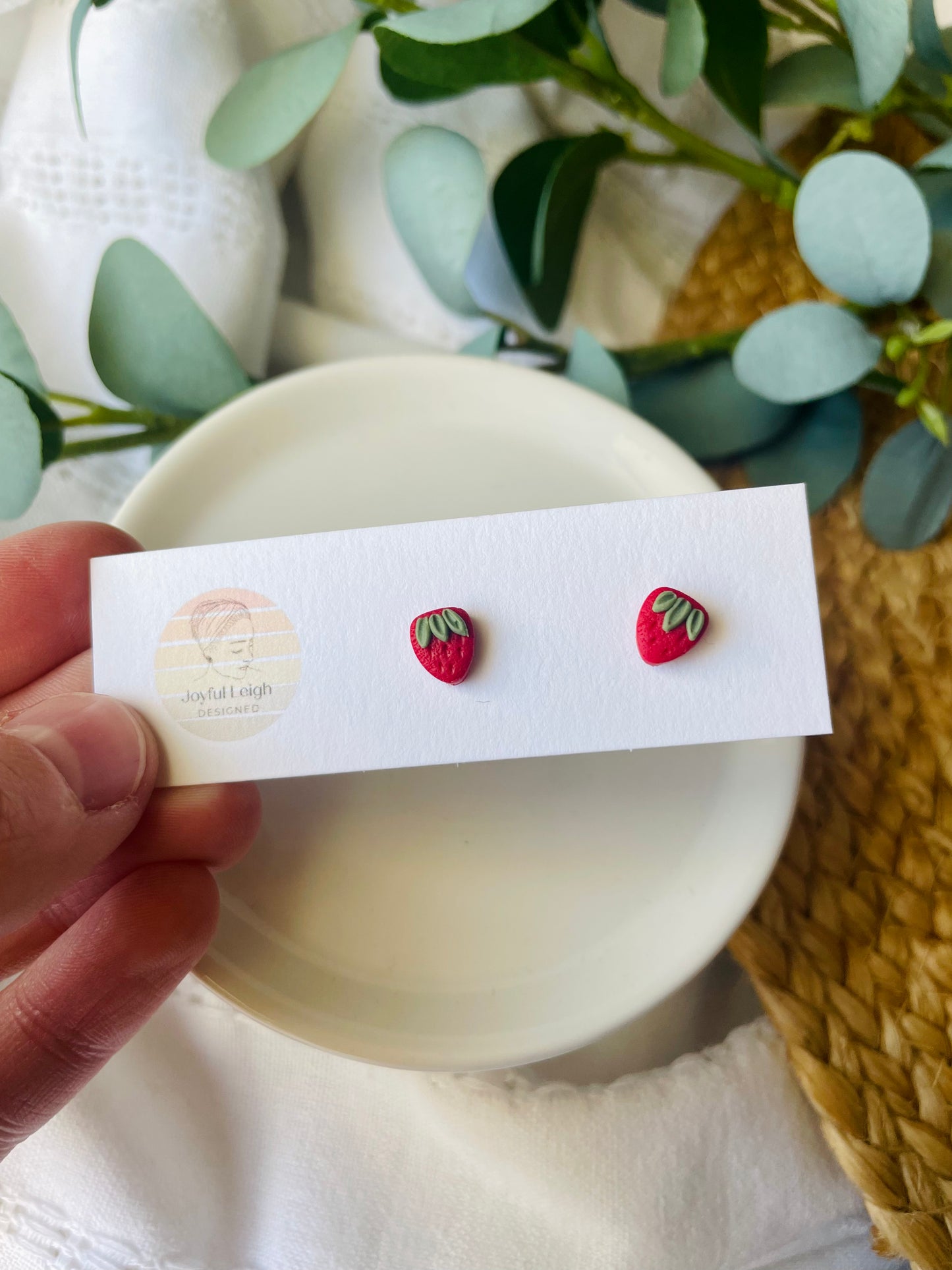Strawberry and Flower Studs